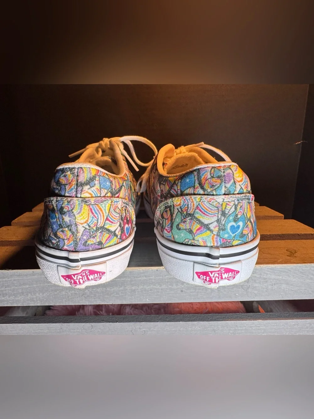 Vans Multi/True White Psychedelic Unicorn Size Women’s 5 NEW